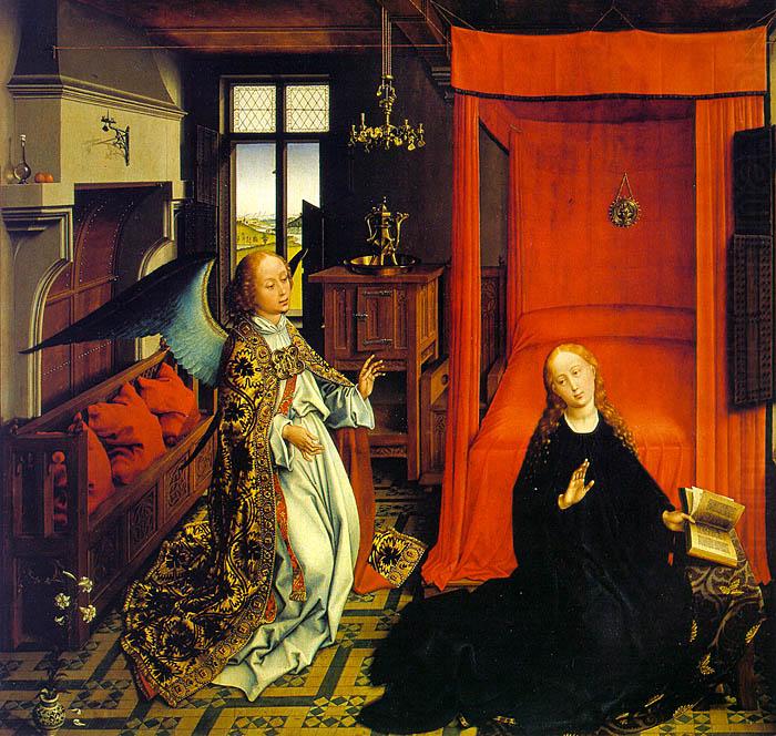 WEYDEN, Rogier van der The Annunciation china oil painting image